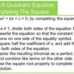 Quadratic completing square solving equations